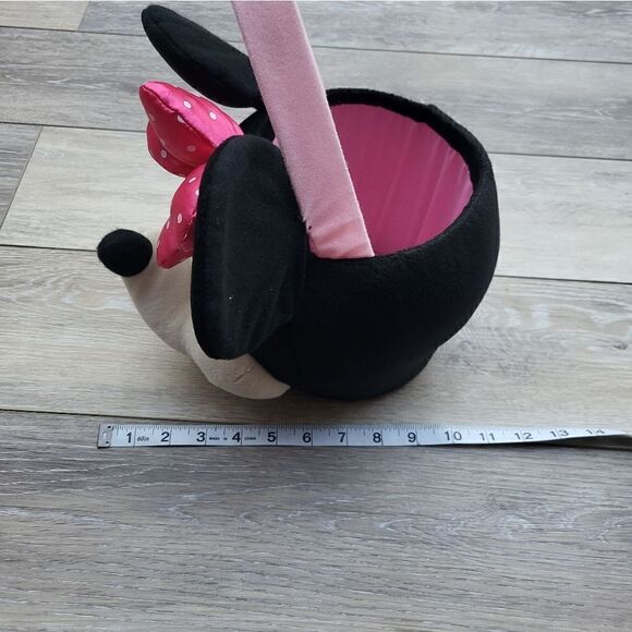 adorable Minnie Mouse head plush baskets with handles! This set includes 2 baske - Picture 6 of 16